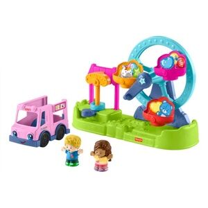 🟠Brand New Fisher Price Little People Carnival Play Set Ferris Wheel Truck Toy